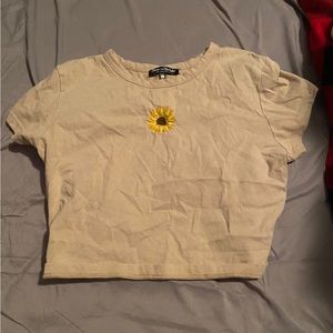 sunflower crop top